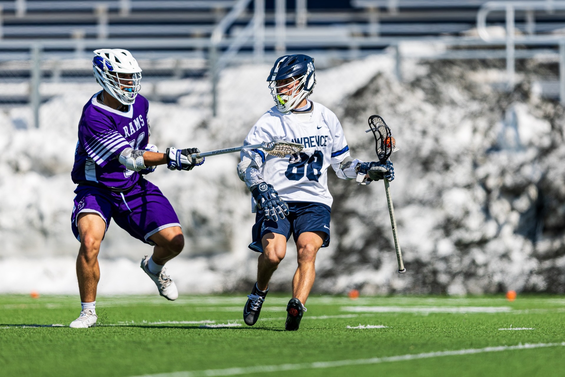 action shot of mens lacrosse 