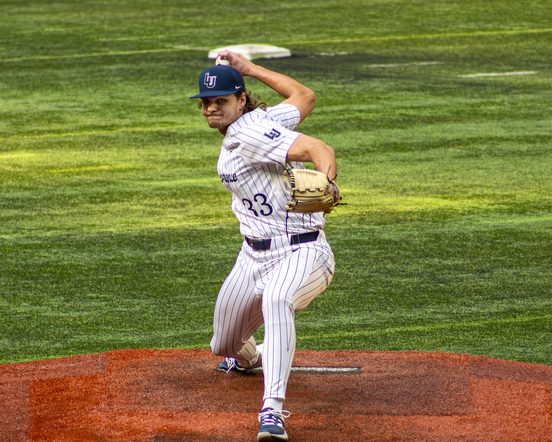 Nathan zumbrunnen action shot from baseball 
