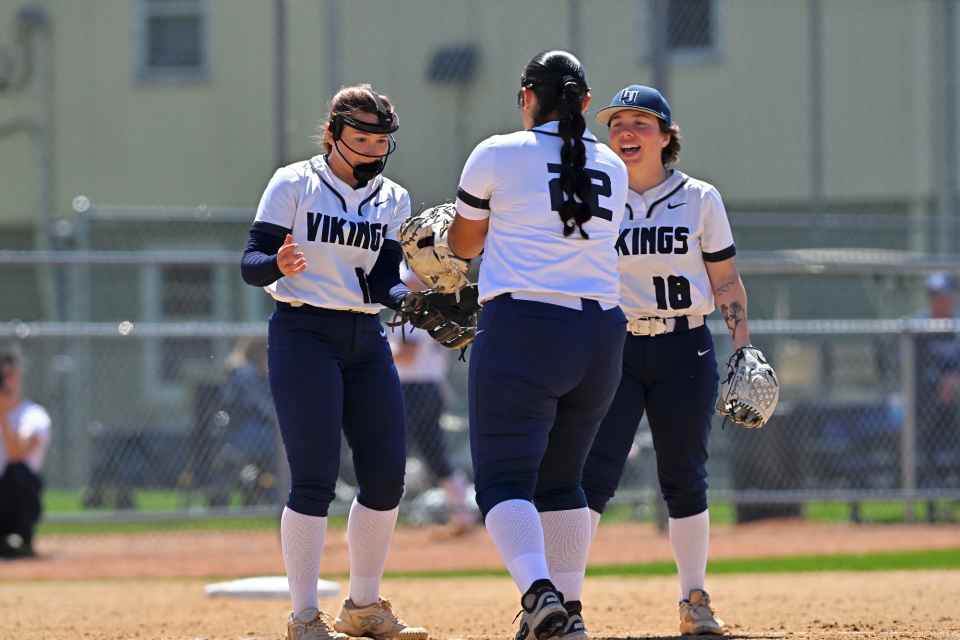 action shot of softball 