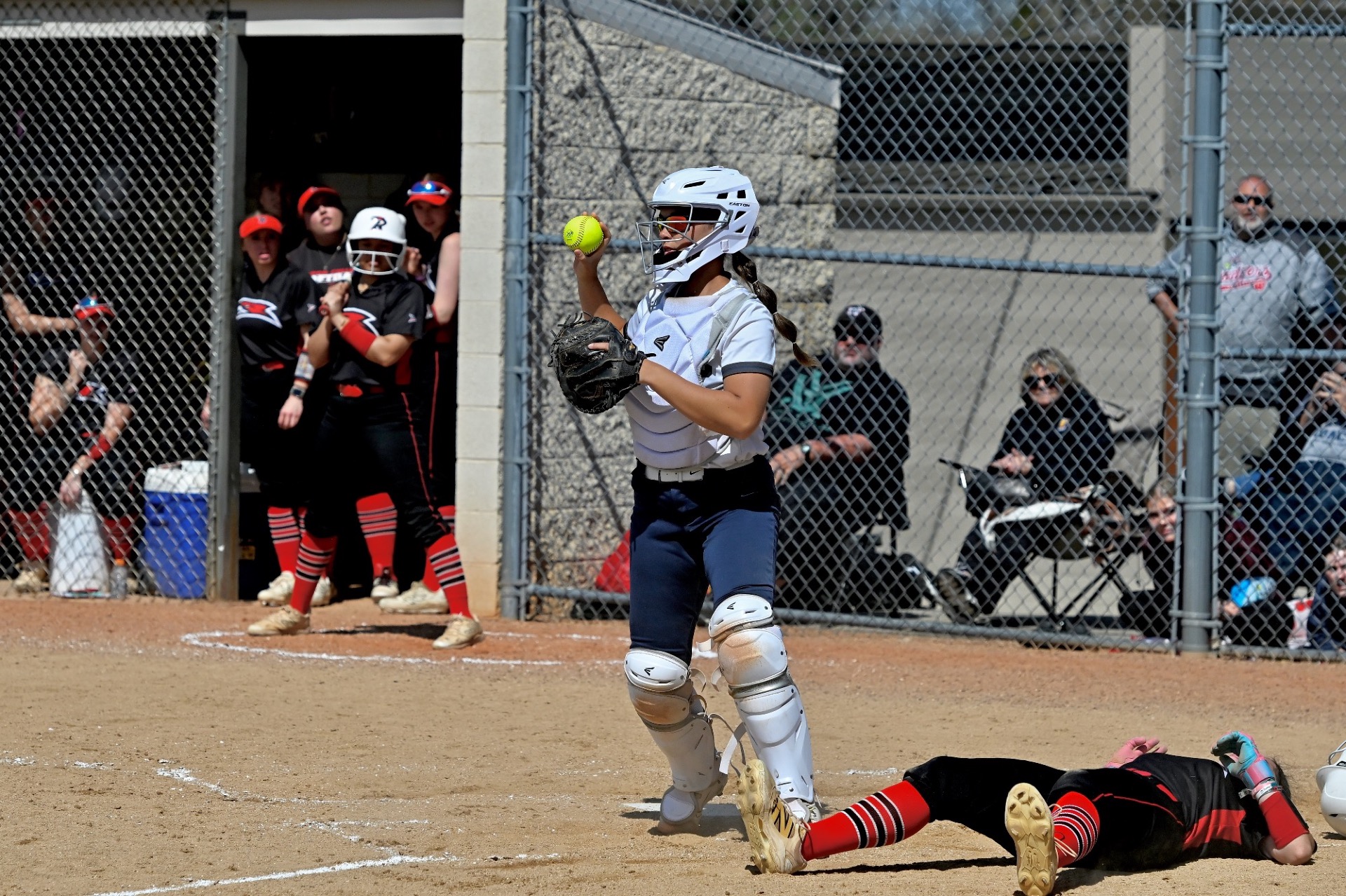 softball action shot 