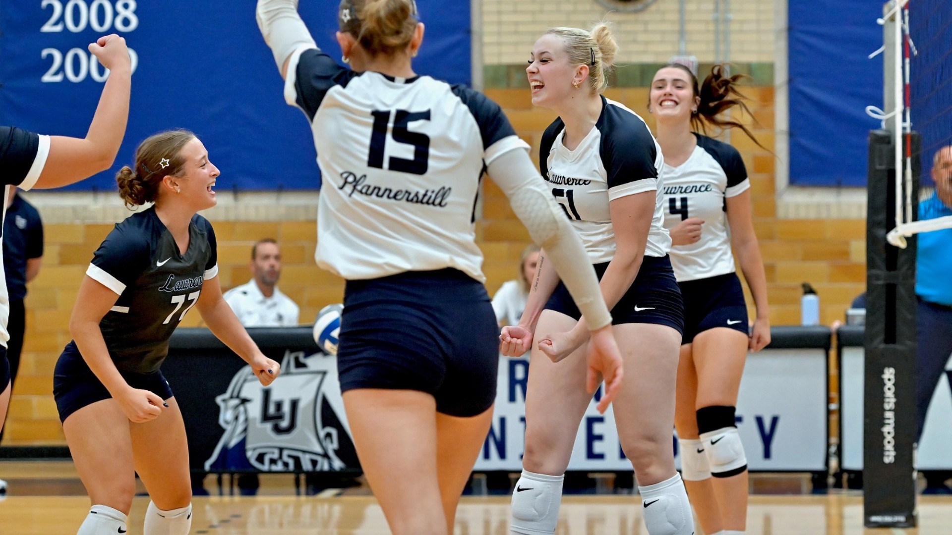 Volleyball action shot 