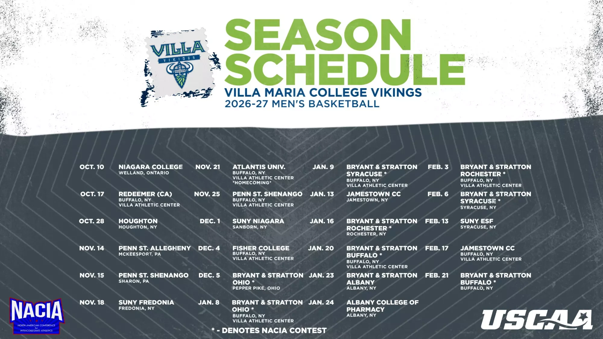 MBB 2026-27 schedule