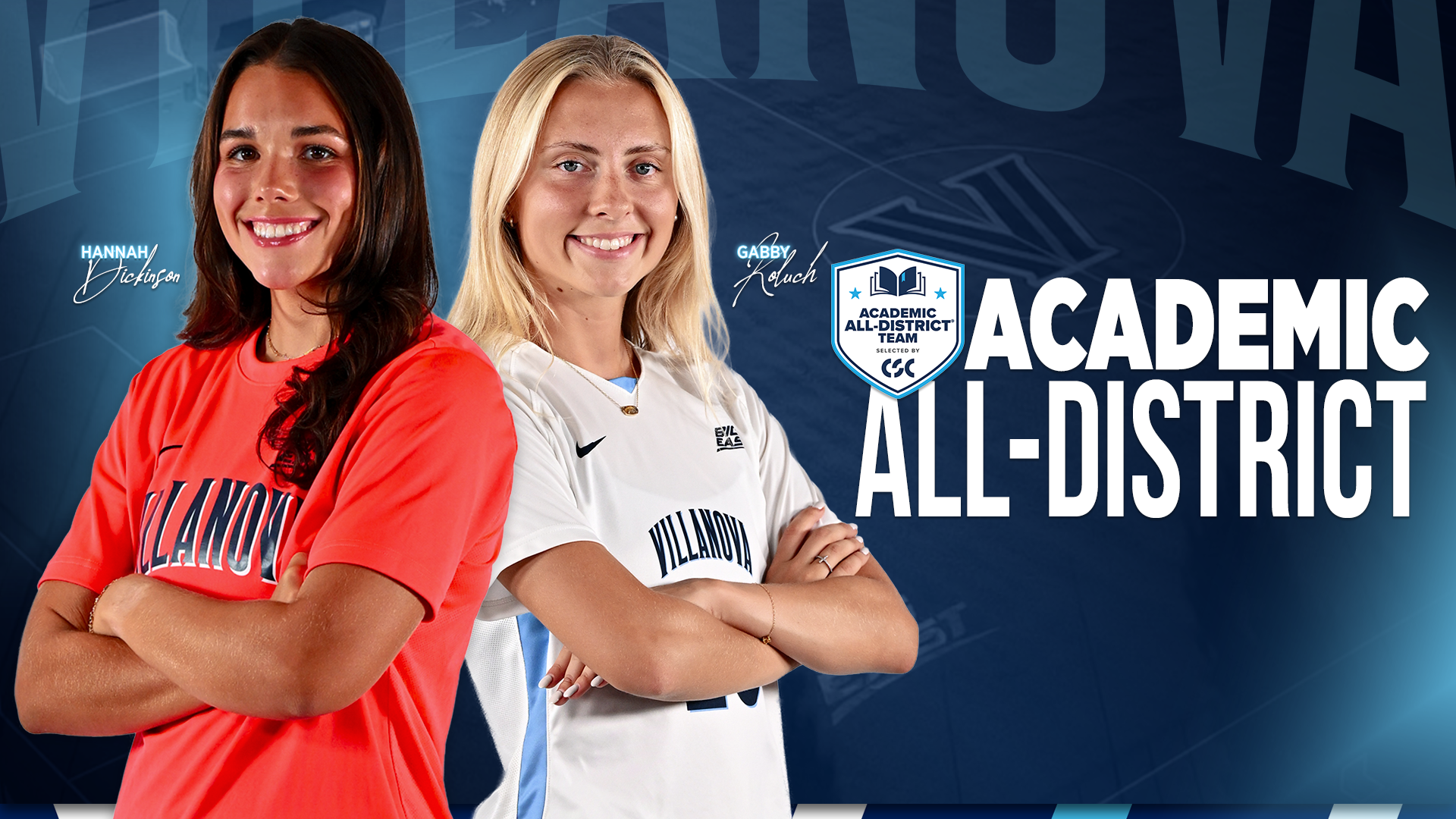 CSC Academic All-District - Hannah Dickinson and Gabby Koluch