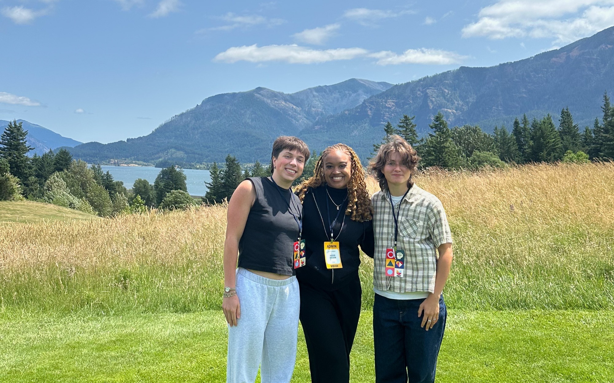 Winnie Jalet, Alexis Wilson and Makenzie Fisher at the Athlete Ally Activism Summit