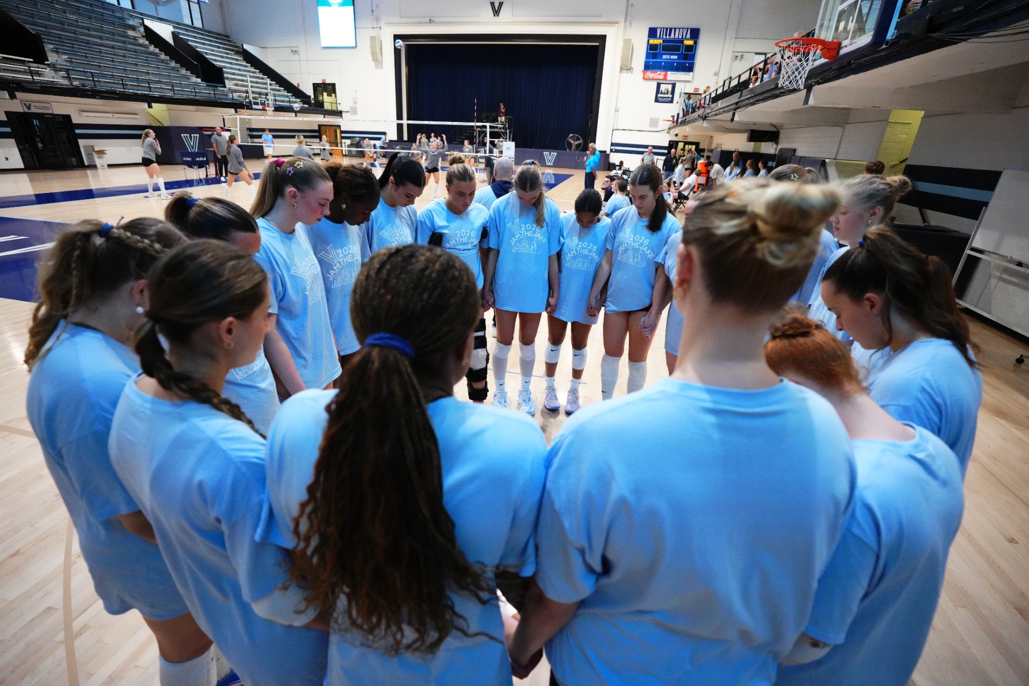 Volleyball Huddle vs. Providence 10.2