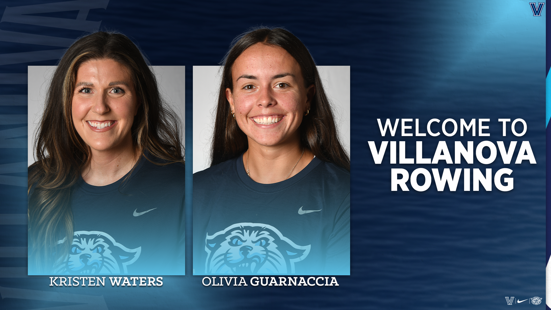Welcome to Villanova Rowing Kristen Waters and Olivia Guarnaccia