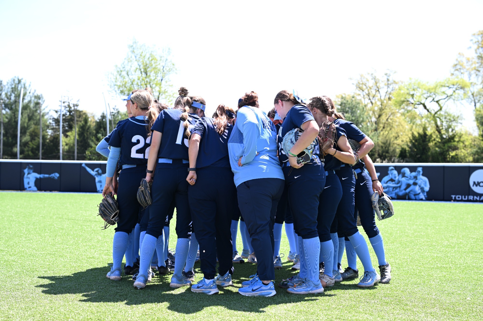 Softball Team Huddle