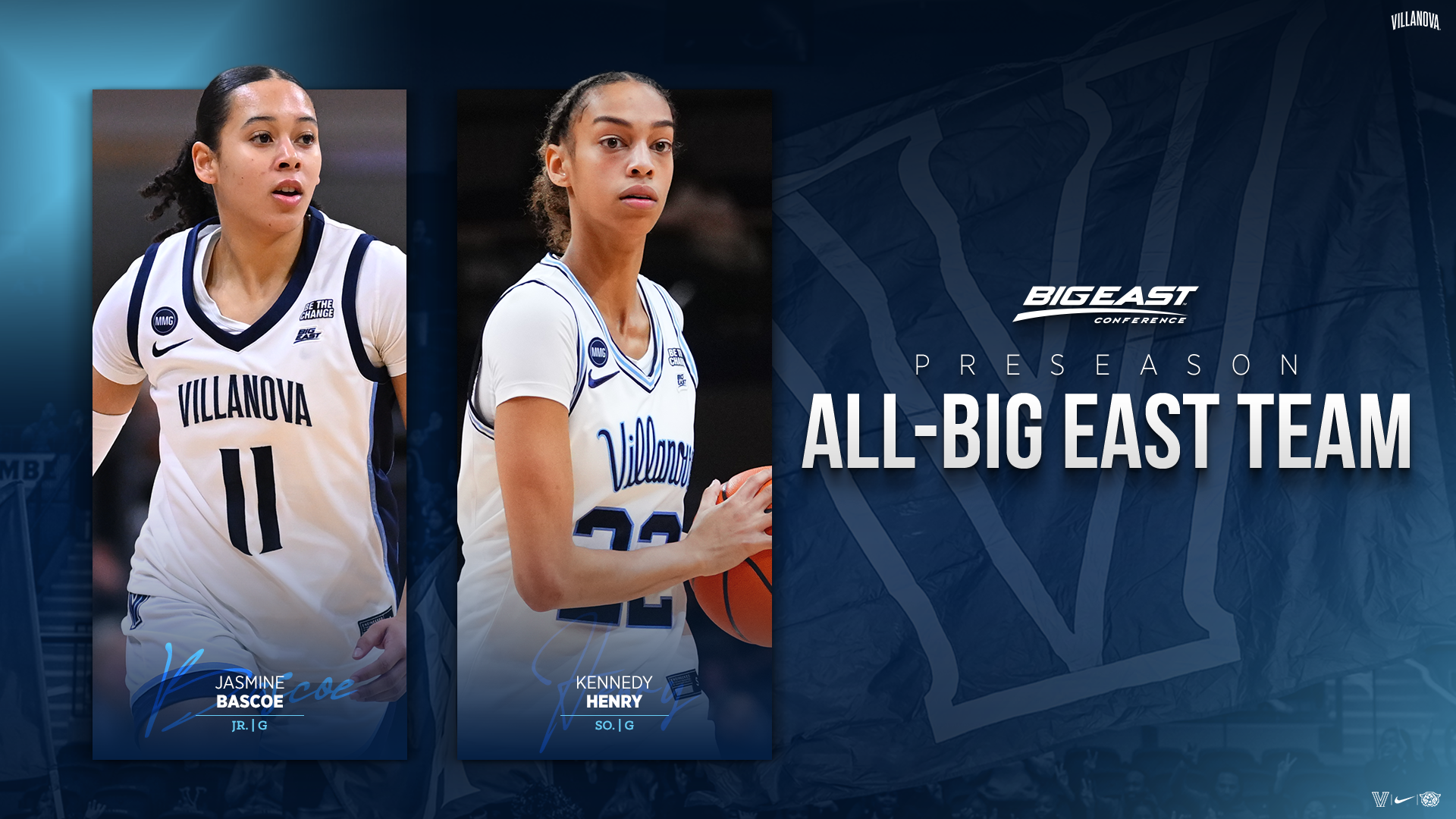 All-BIG EAST Preseason Team - Jasmine Bascoe and Kennedy Henry