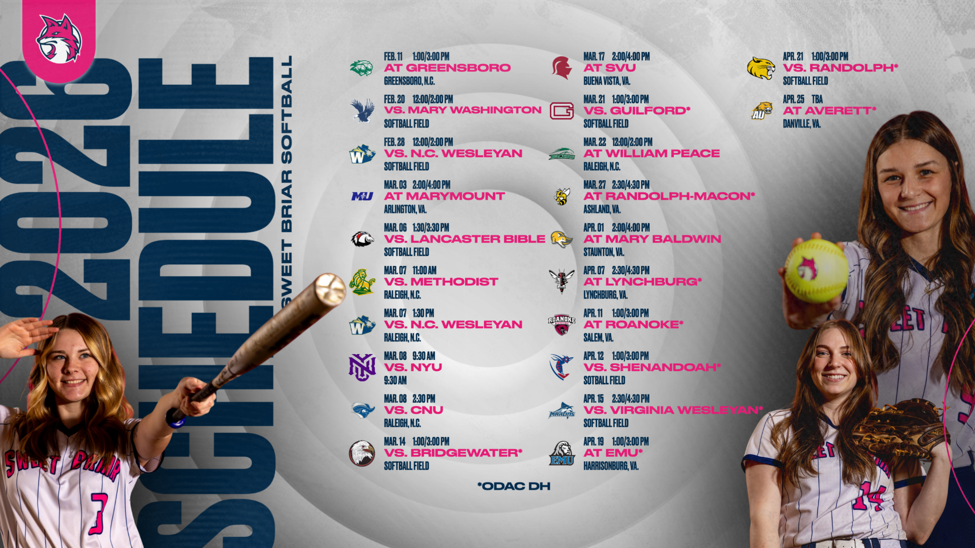 Softball 2026 Schedule