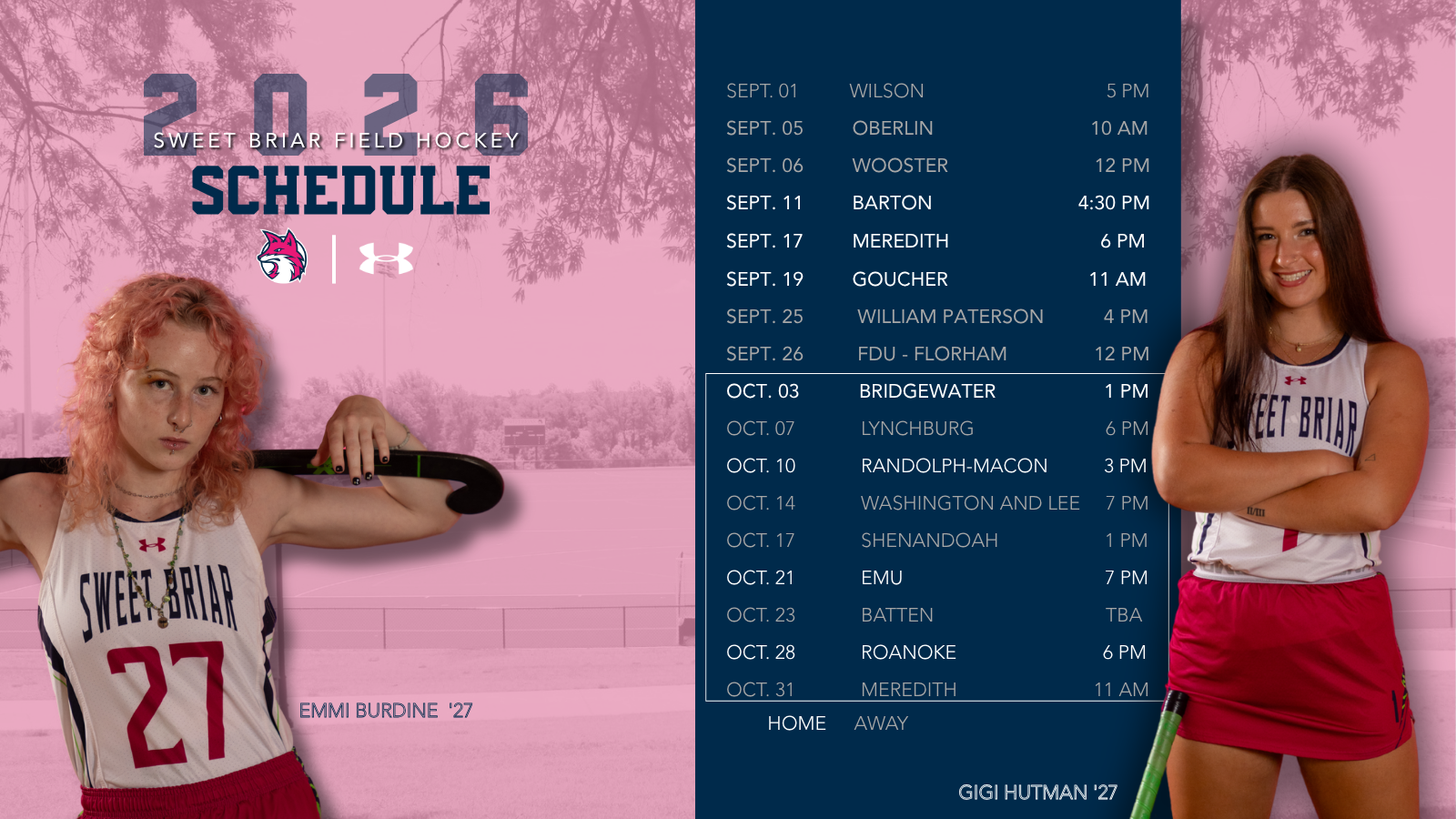 FH '26 Schedule