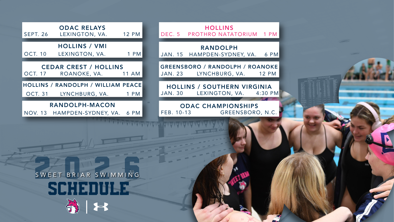 Swim Schedule 2627