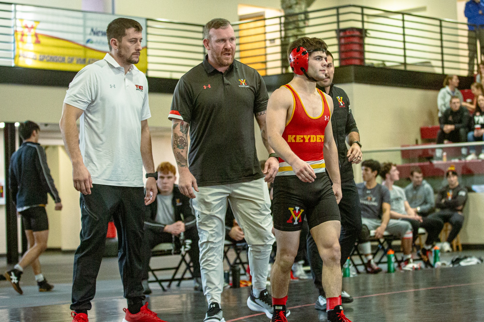 VMI Wrestling vs. Mercyhurst Action Shot