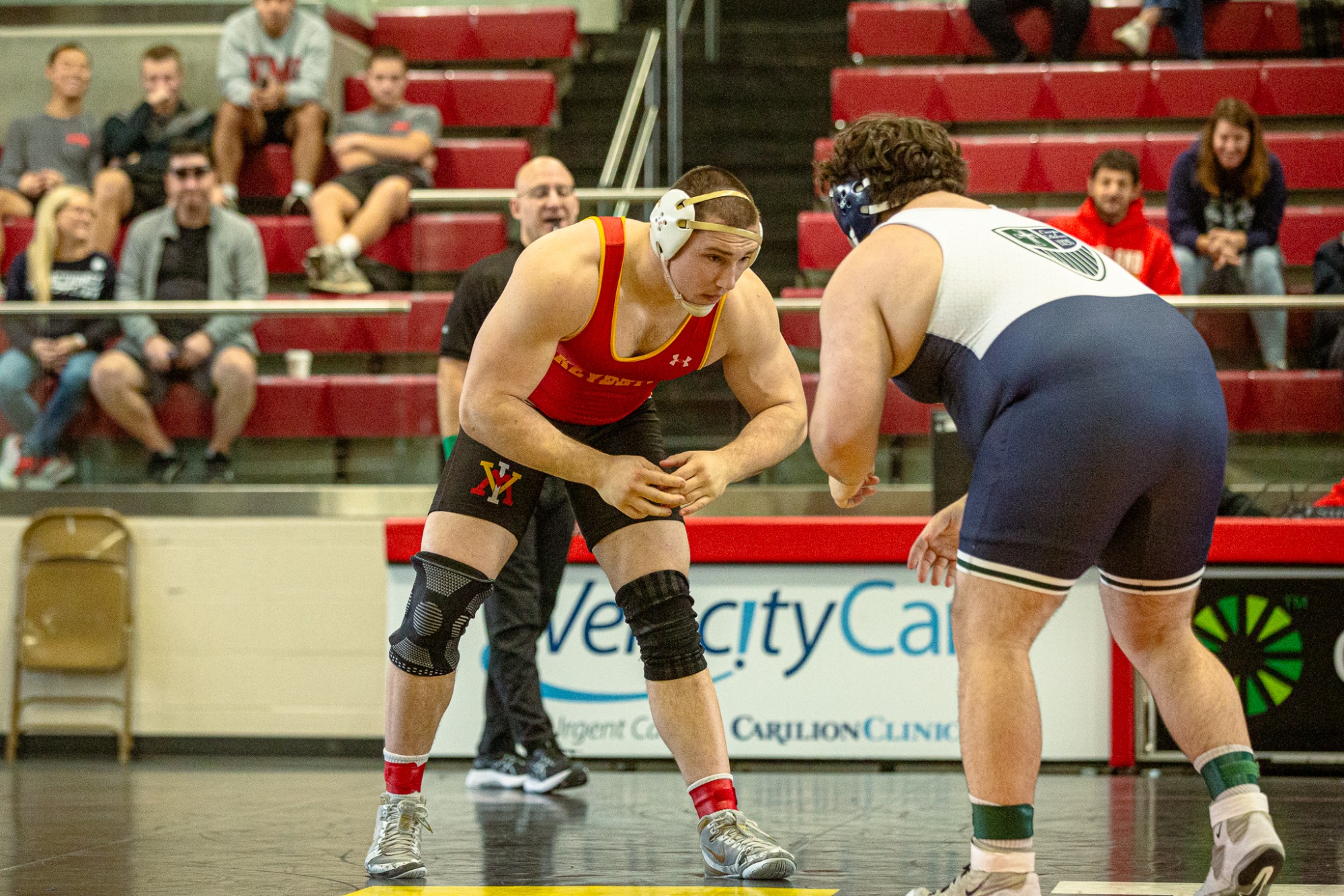 VMI Wrestling vs. Mercyhurst Action Shot