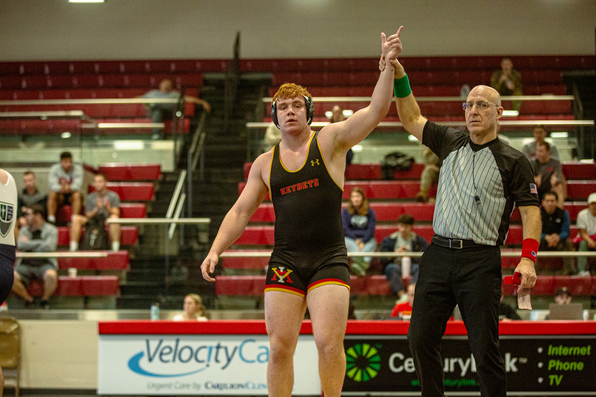 VMI Wrestling vs. Mercyhurst Action Shot