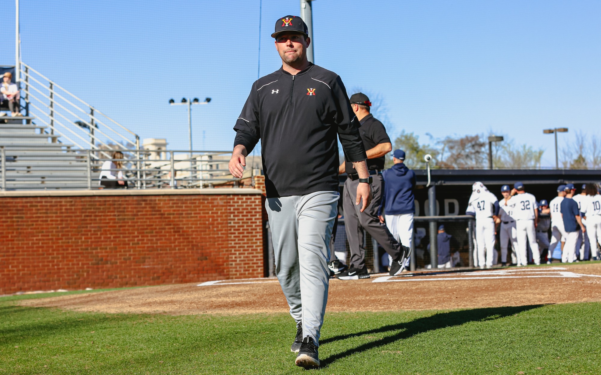 VMI Baseball at Longwood Action Shot
