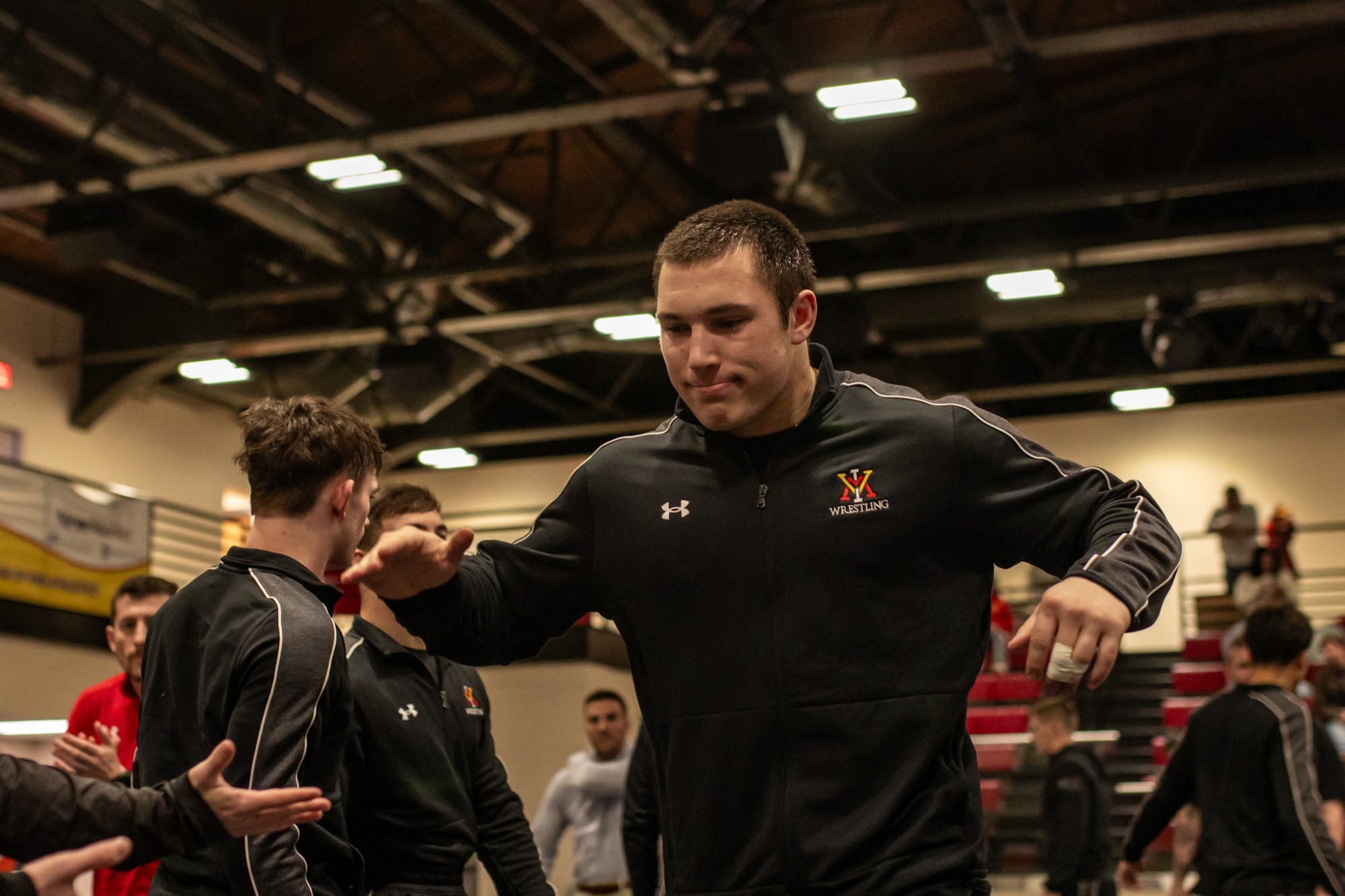 VMI Wrestling vs. Campbell Action Shot