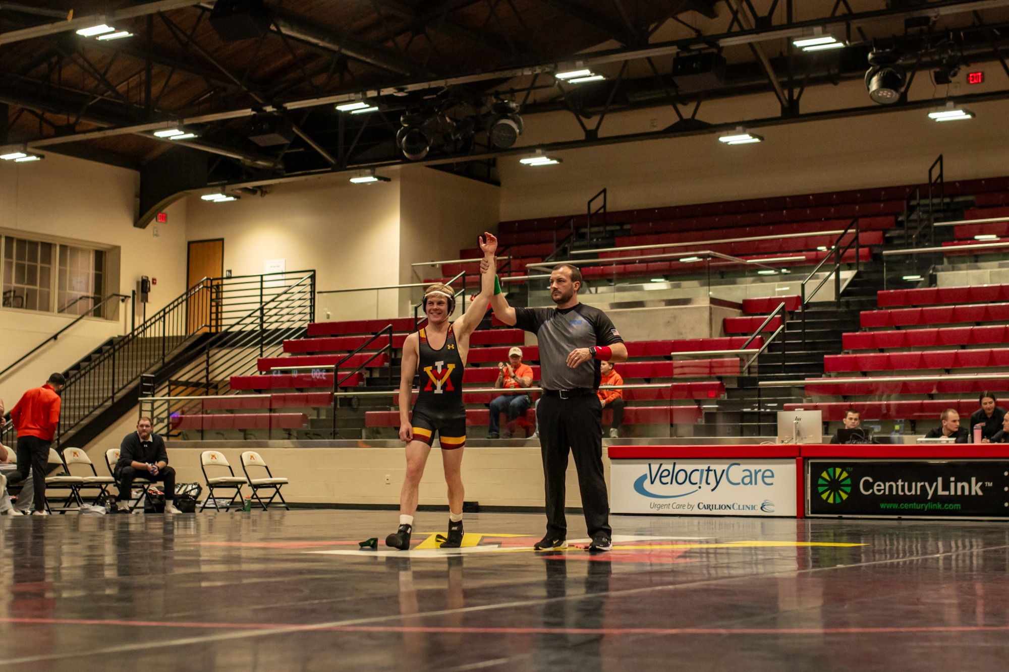 VMI Wrestling vs. Campbell Action Shot