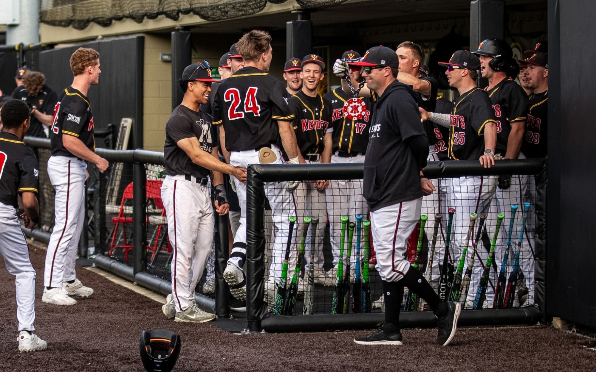 VMI Baseball - HR Celebration, Roberts