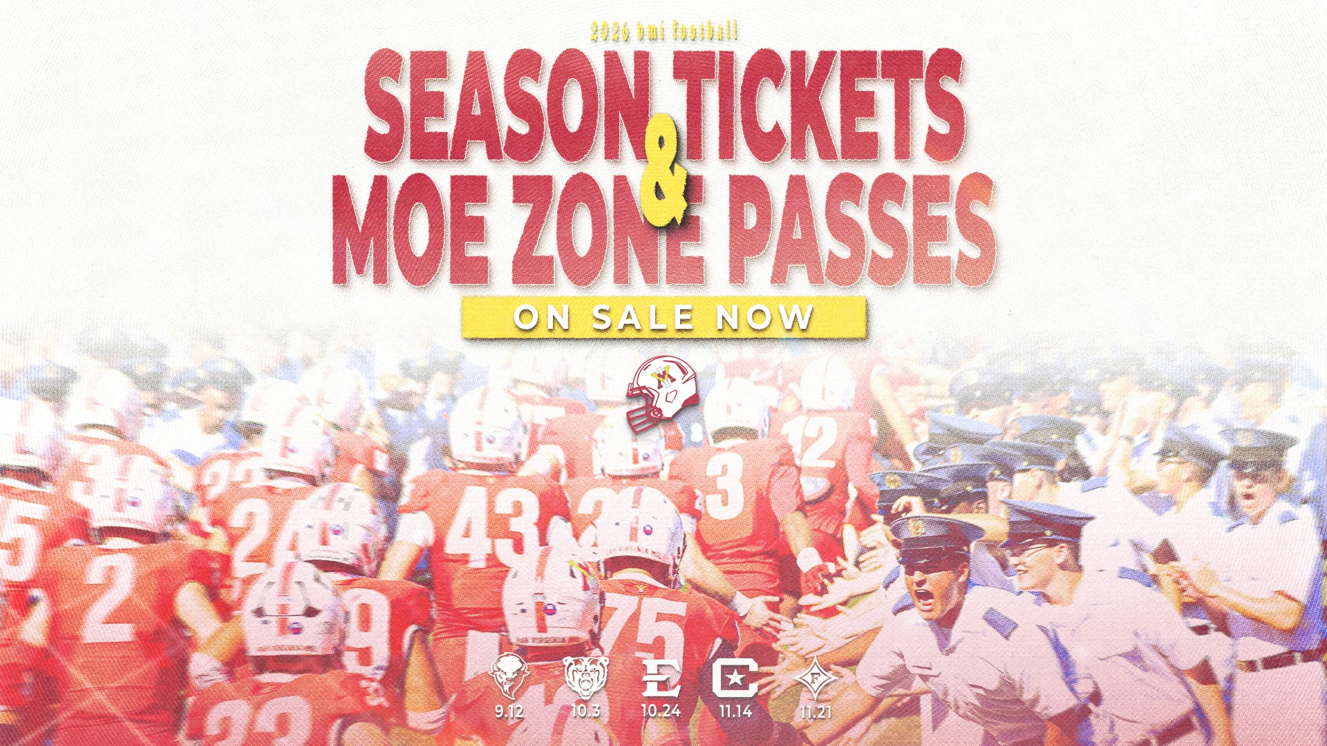 2026 Football Season Tickets Graphic - Release