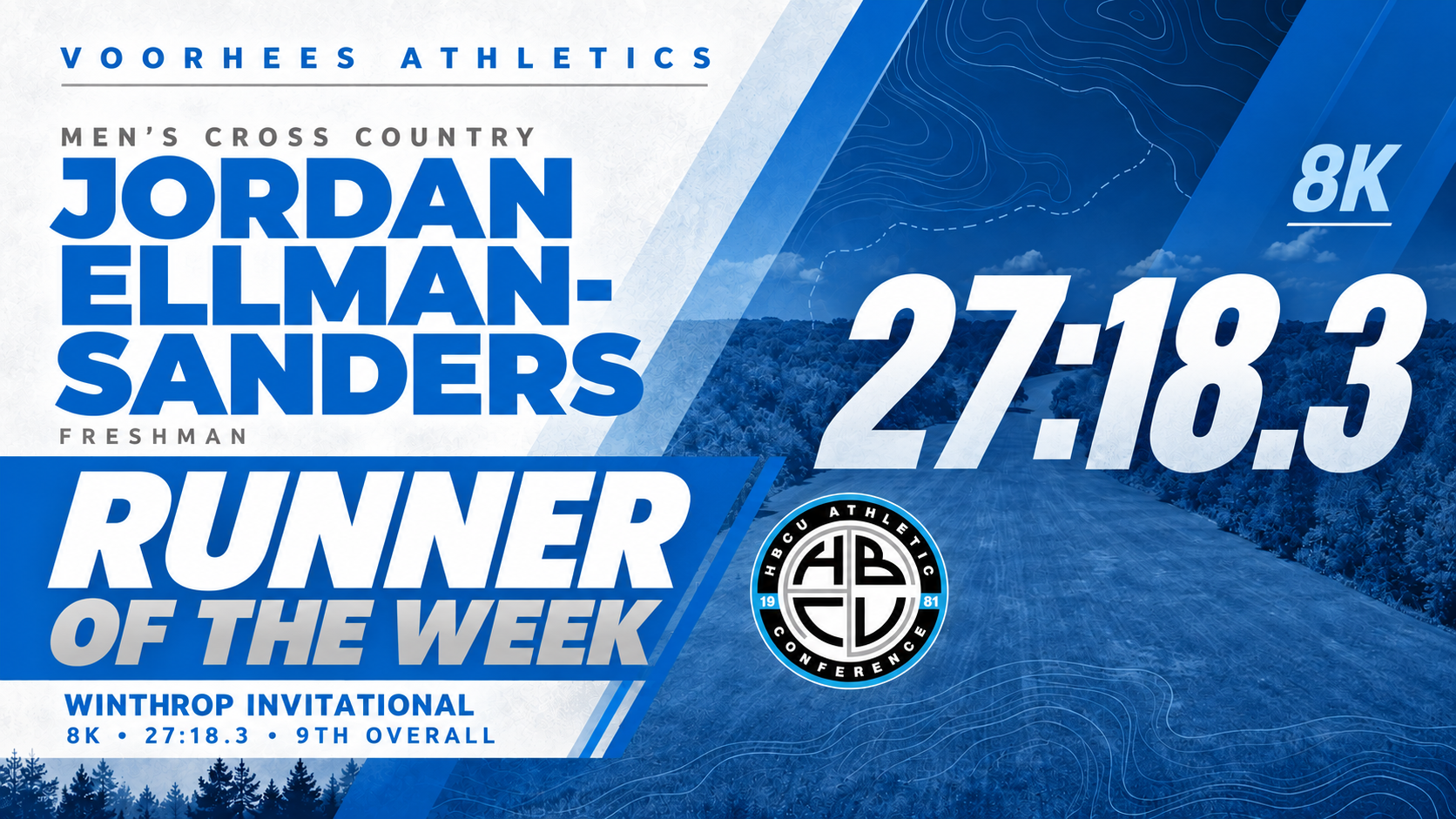 Jordan Ellman-Sanders HBCUAC Runner of the Week