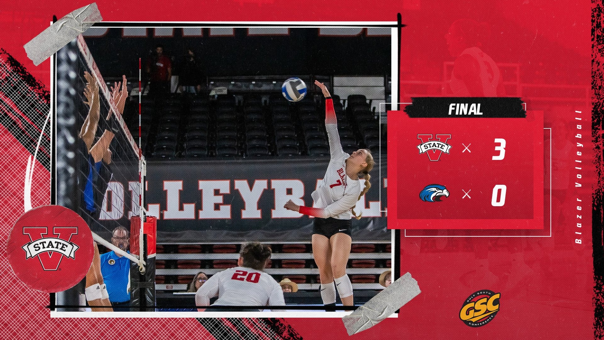 Blazers Close Out Successful Weekend with 30 Sweep at Shorter