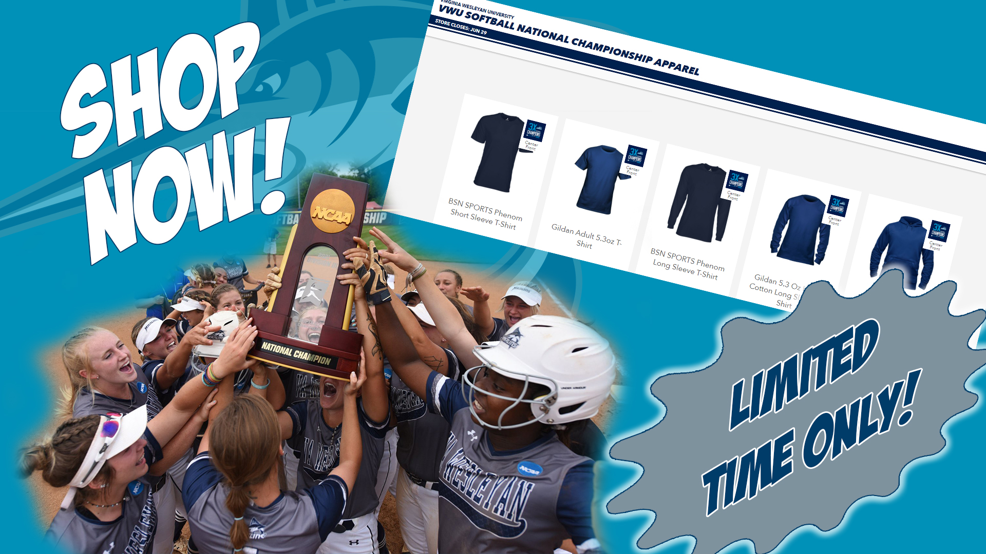 ONE WEEK ONLY! Shop Softball National Championship Merchandise
