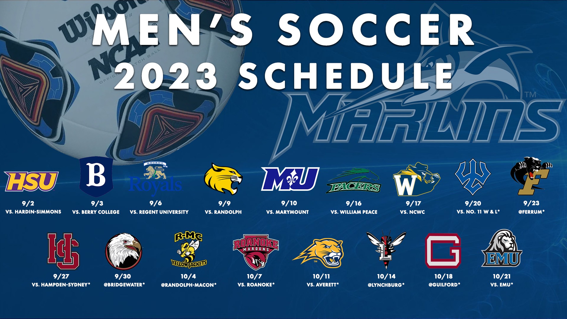 Men's Soccer Announce 2023 Schedule Virginia Wesleyan University