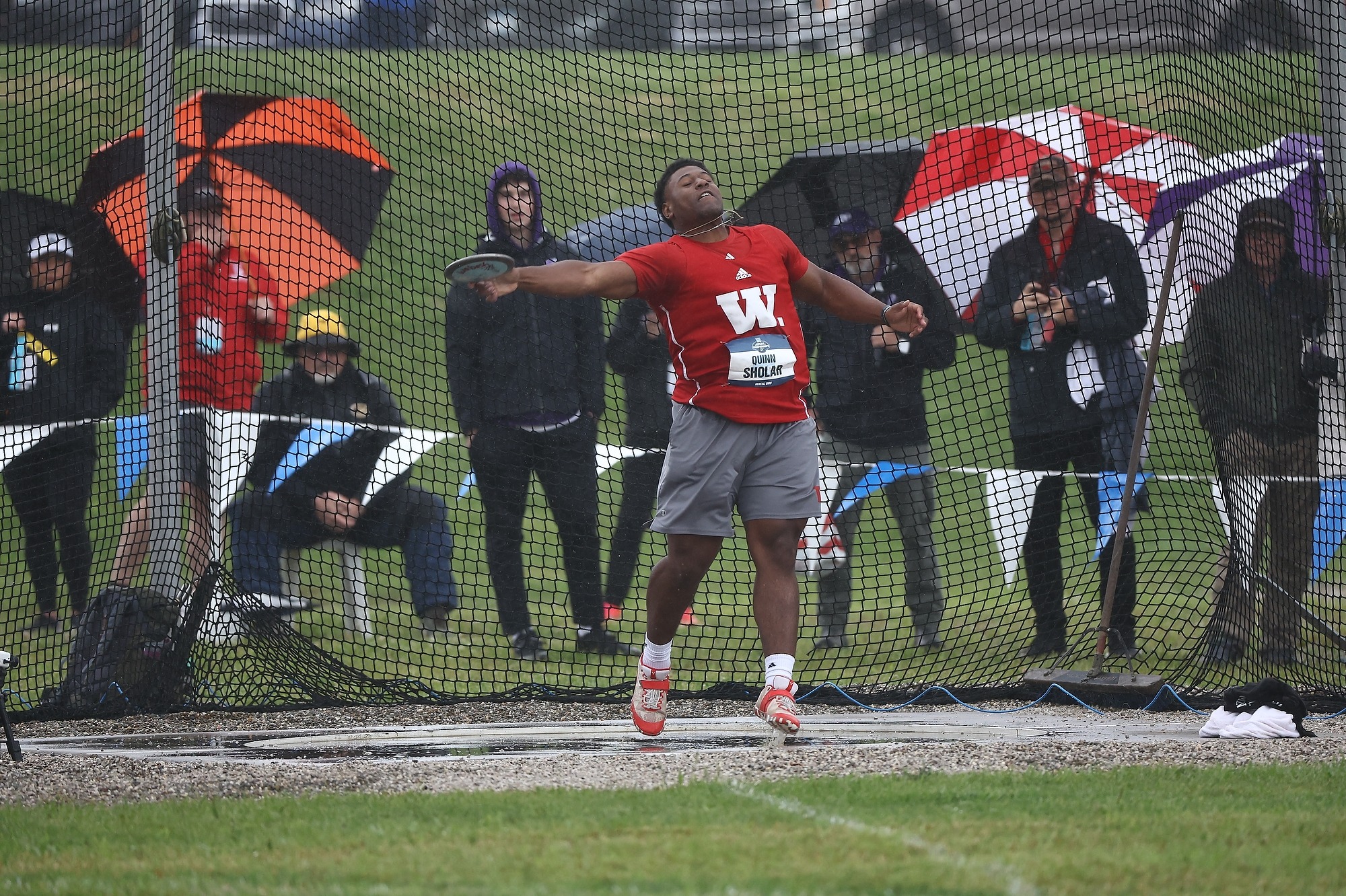 Quinn Sholar competes at the 2025 NCAA Division III Outdoor Track and Field Championships