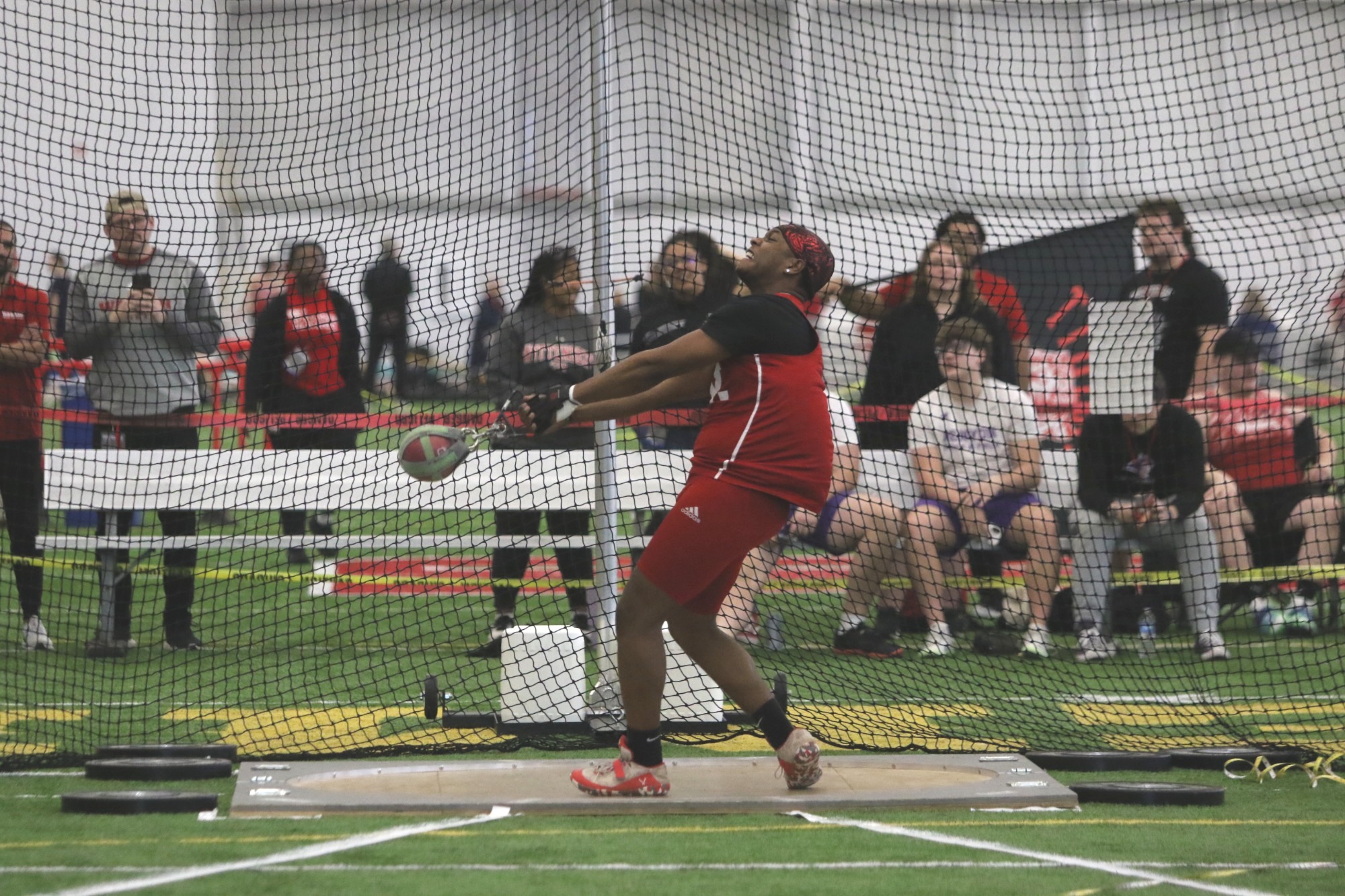 Quinn Sholar at the 2026 NCAC Indoor Track and Field Championships