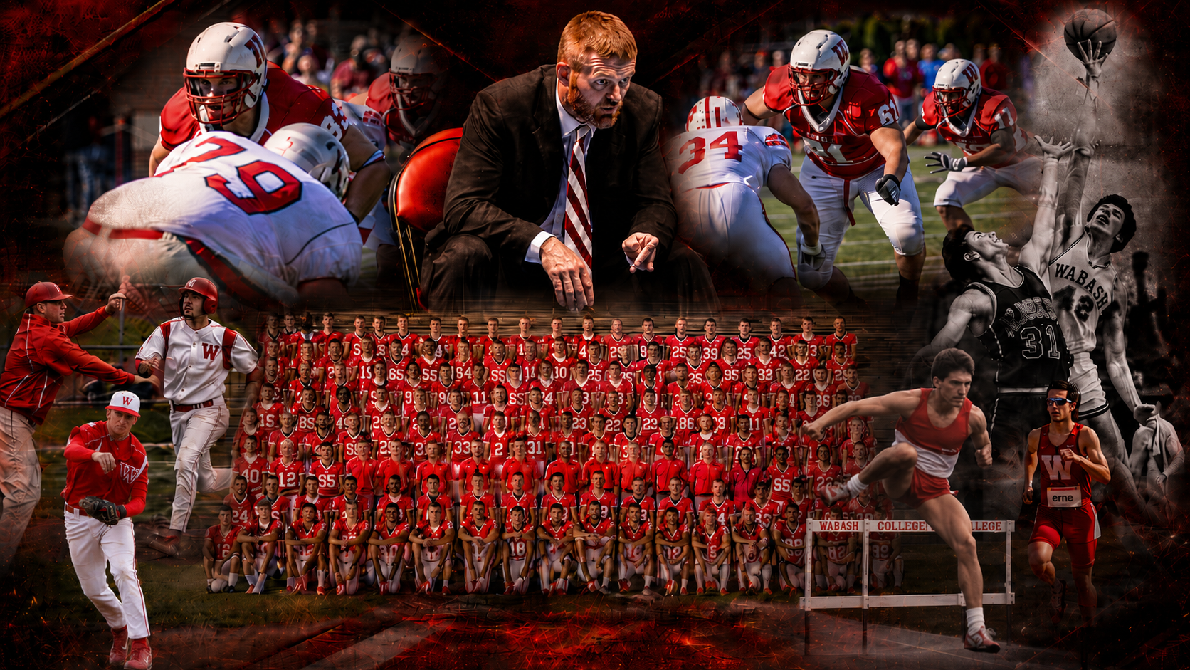 2026 Wabash College Athletics Hall of Fame Inductees Montage Image