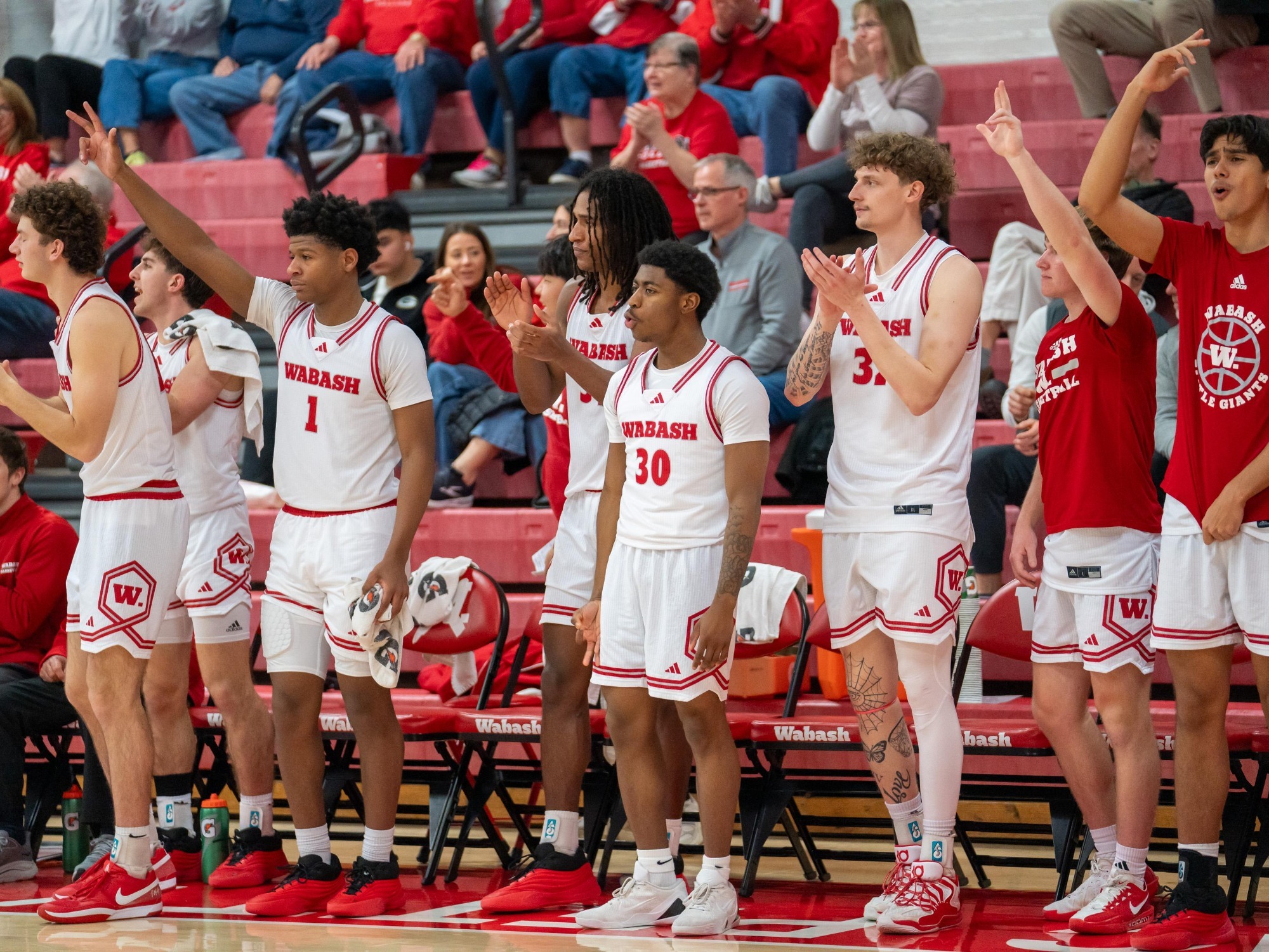 Members of the Wabash College 2025-2026 Basketball Team