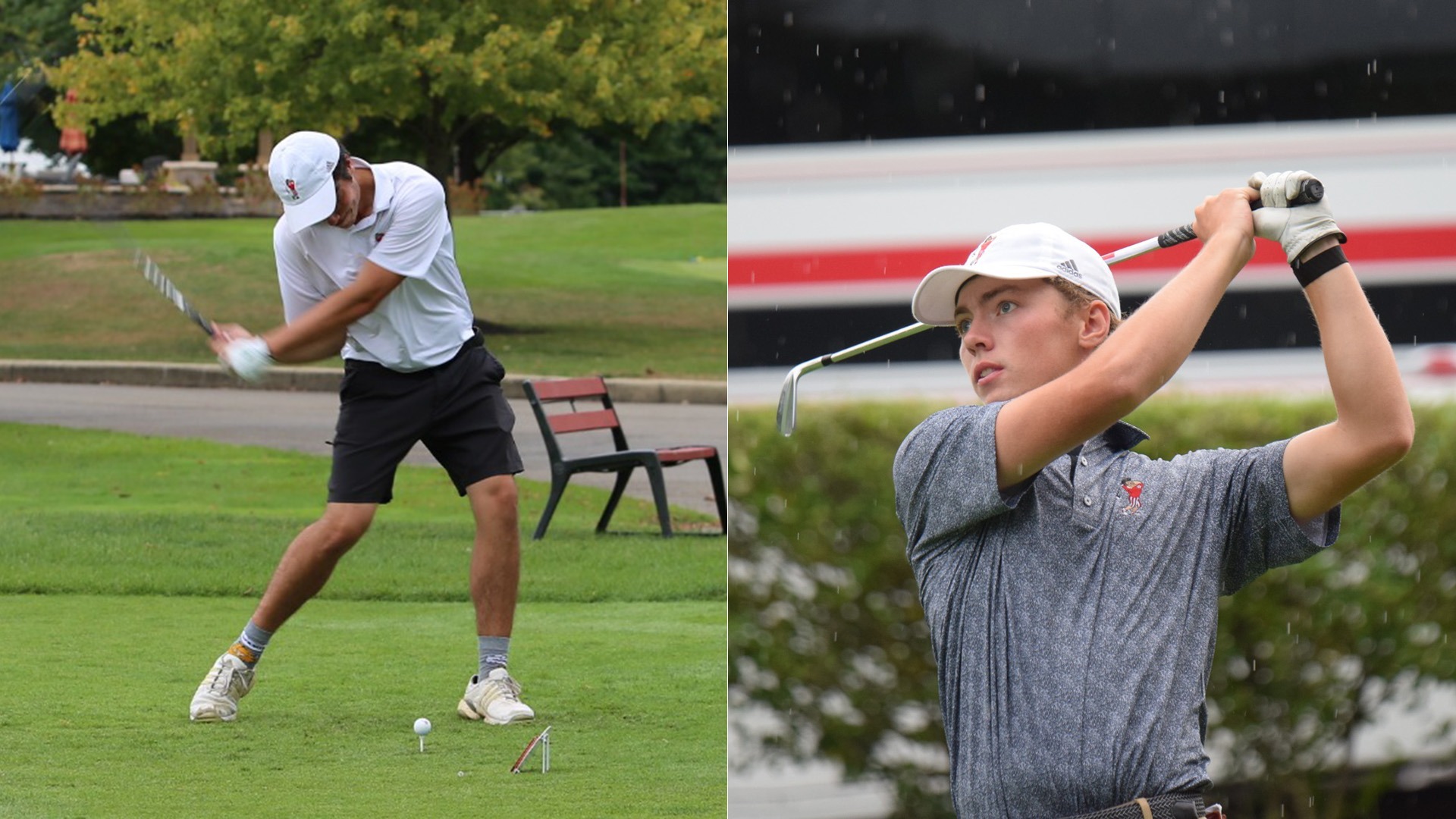 Wabash College golfers Liam McAllister and Mason Pierle