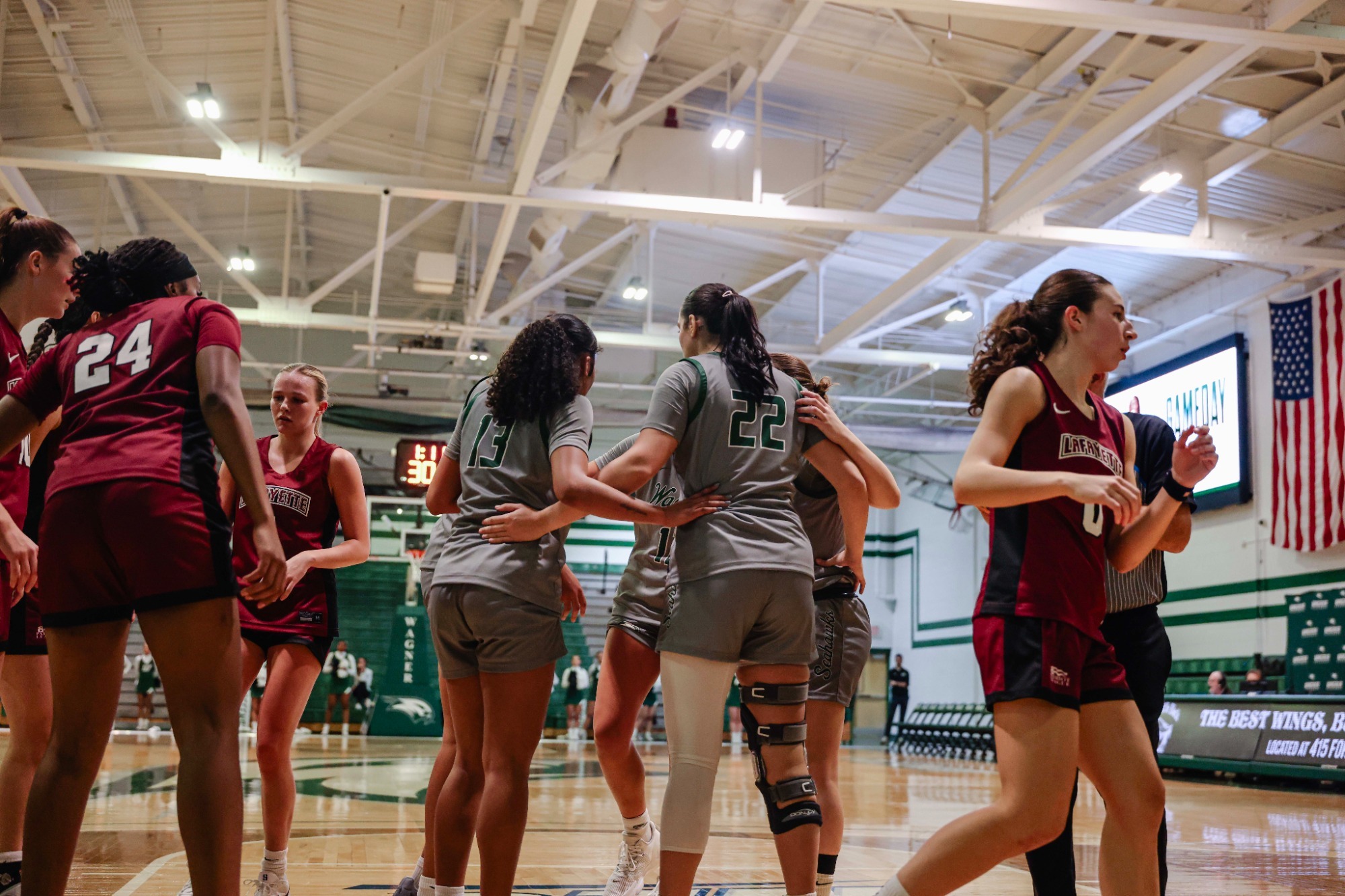 Women's Basketball Huddle