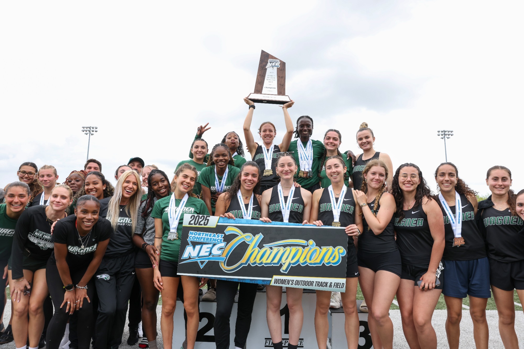 Women's T&F outdoor championship trophy photo