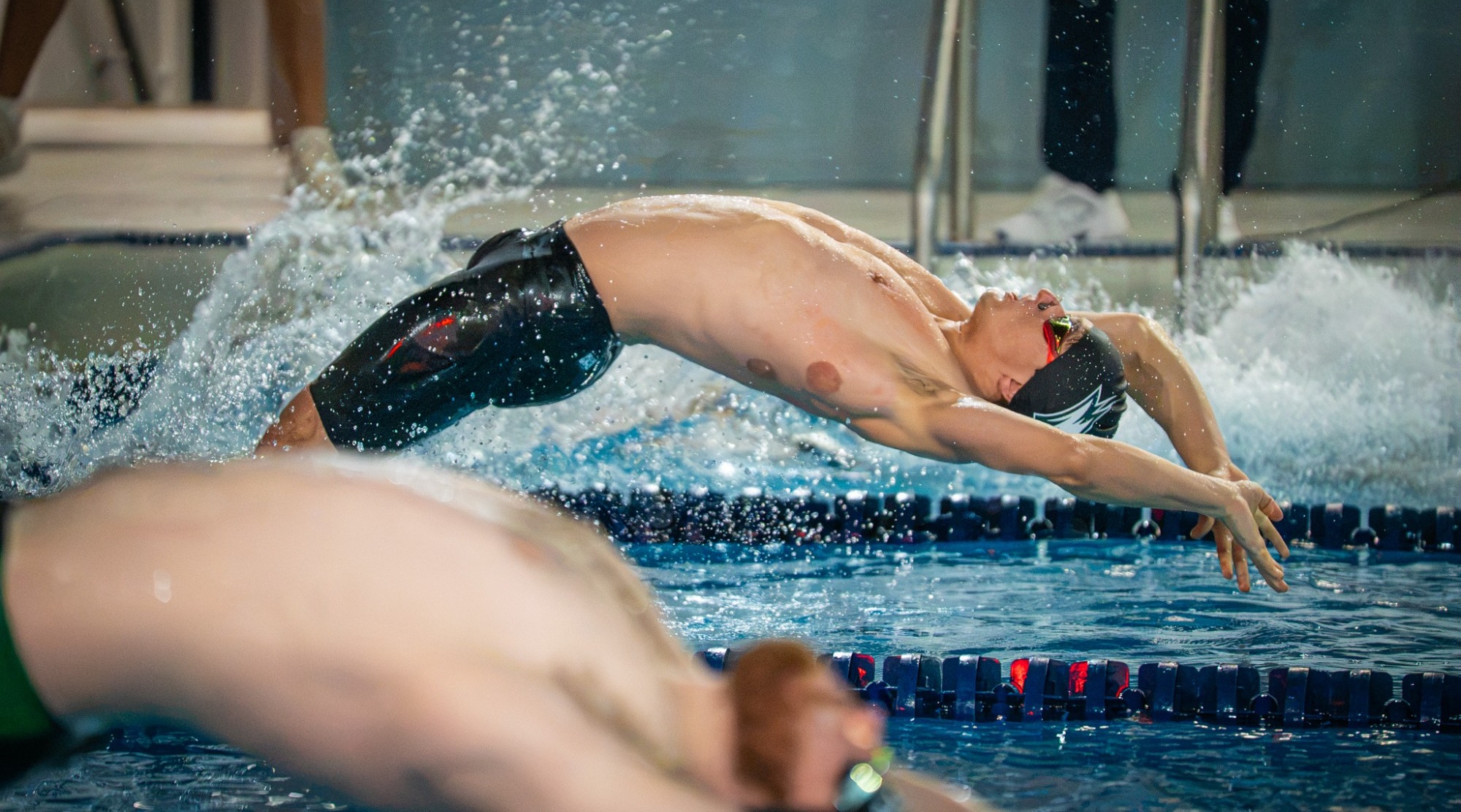 Hayden Lenarz Starts the backstroke