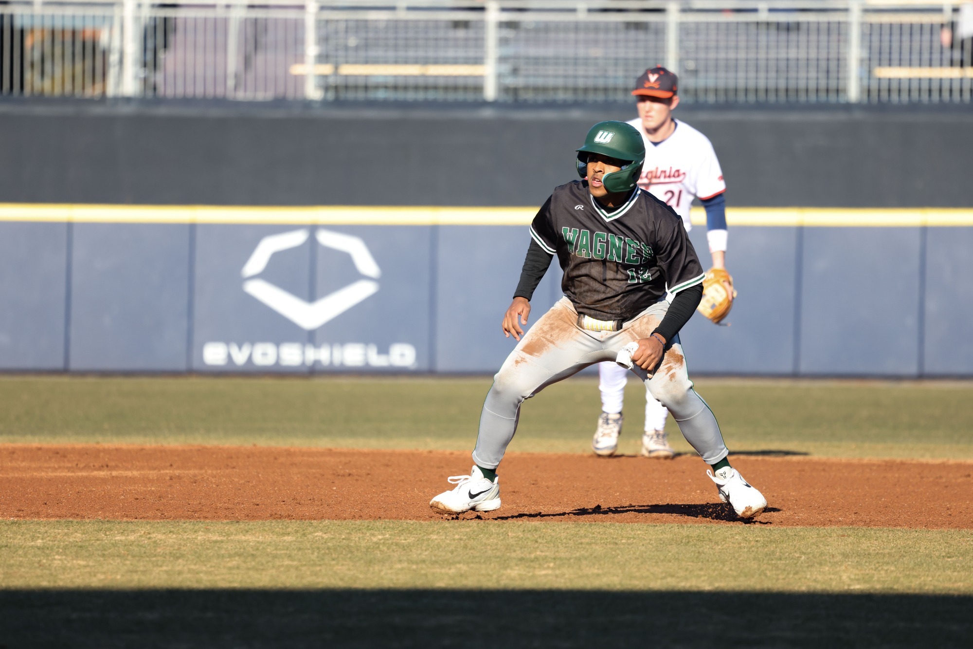 Omar Carreras on second at Virgnia 2/13/26