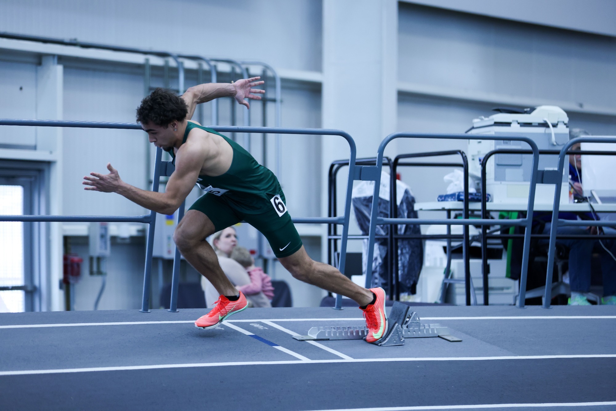 Freshman Julio Tatis at the 2026 NEC Indoor Championship