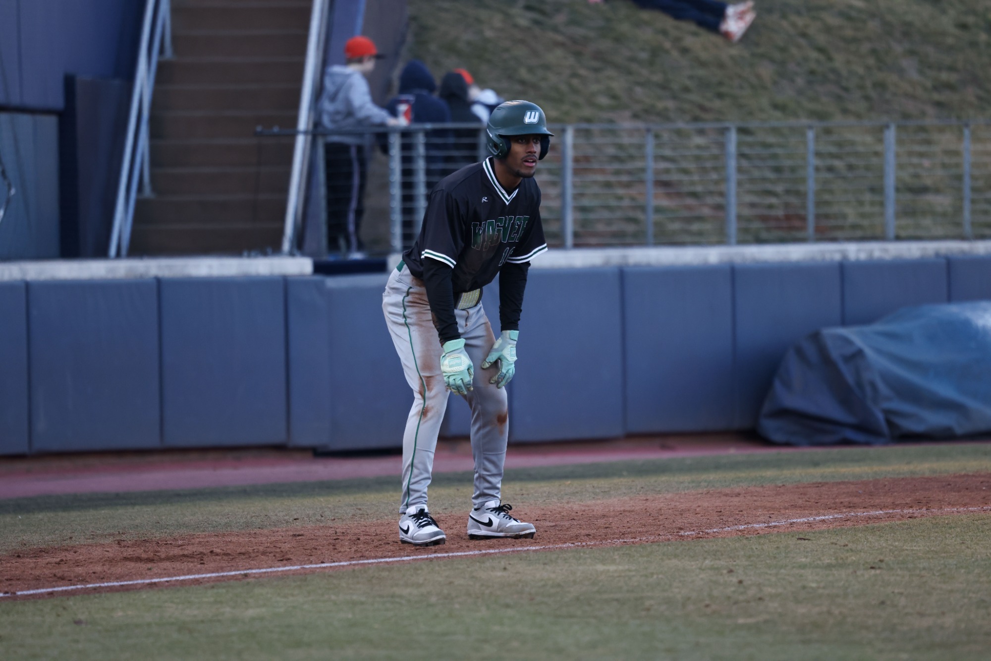 Josiah Ross on third against Virginia