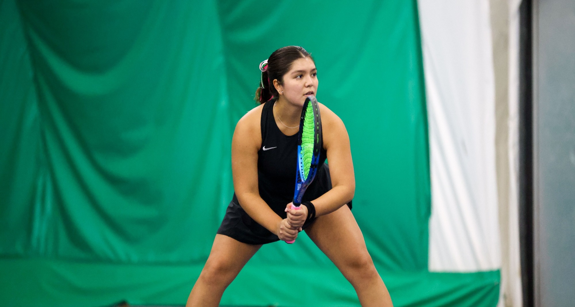 Dariana Vera ready for the serve