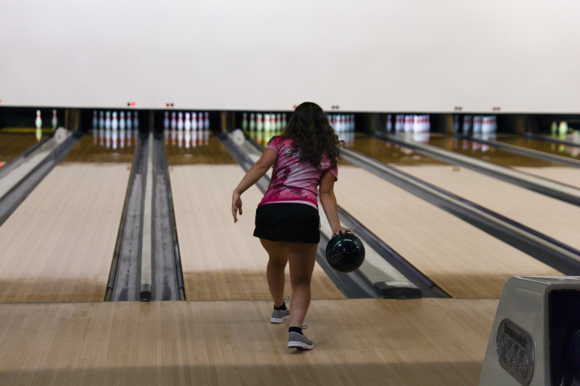 Mikayla Rivera bowls at the Shadow Hawk Challenge