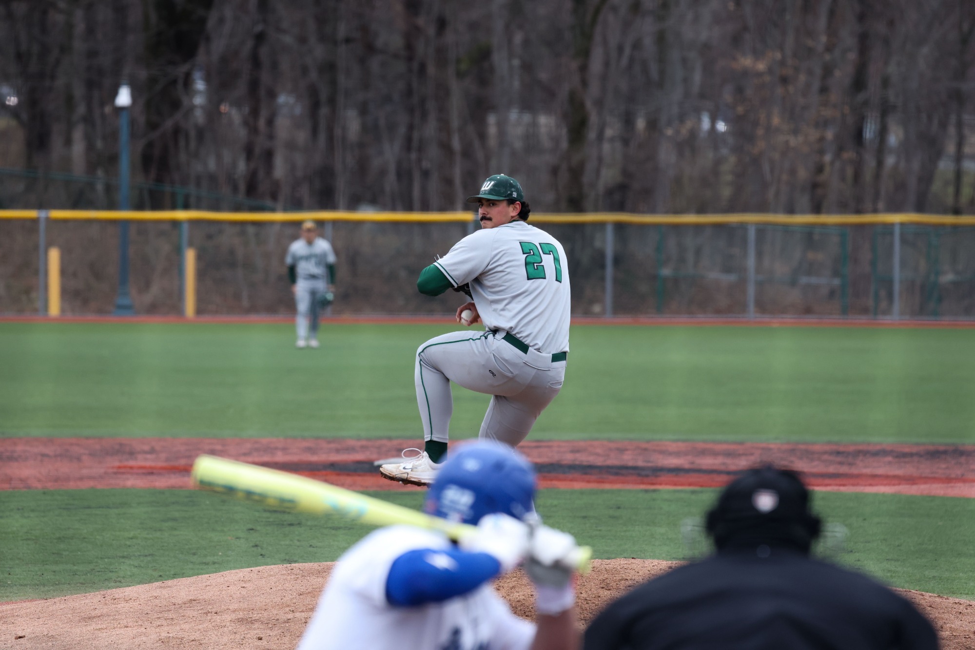 Joseph Steventon pitches against CCSU 4/2/26