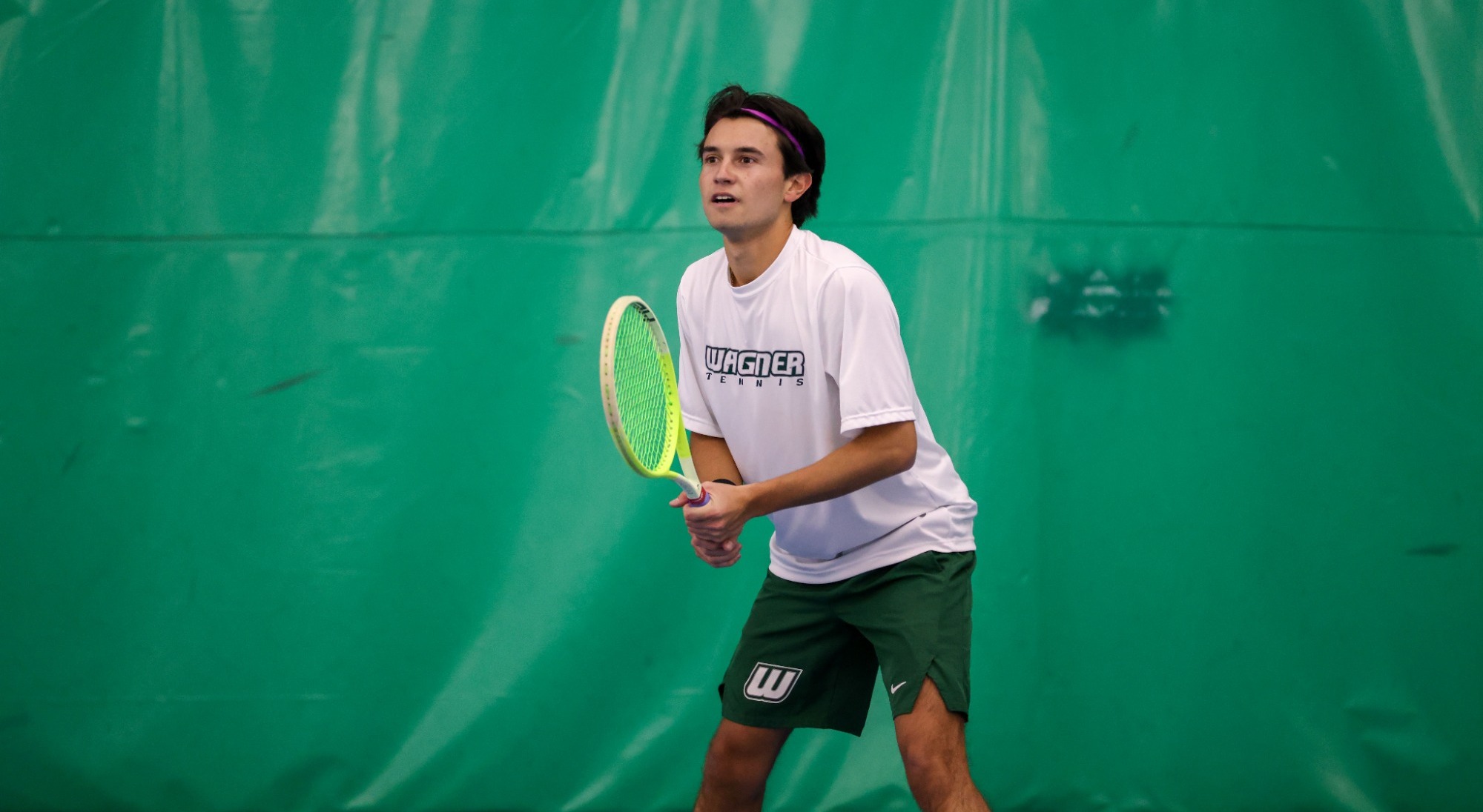 Lukas lookin for the ball