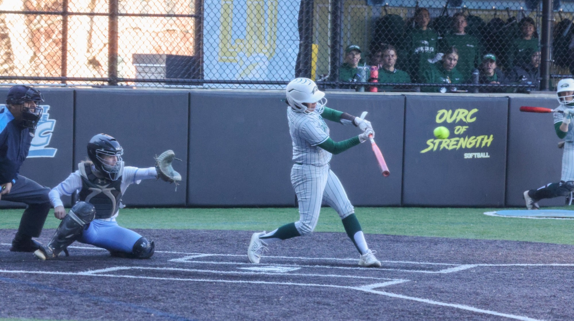 Leilani Gonzales base hit