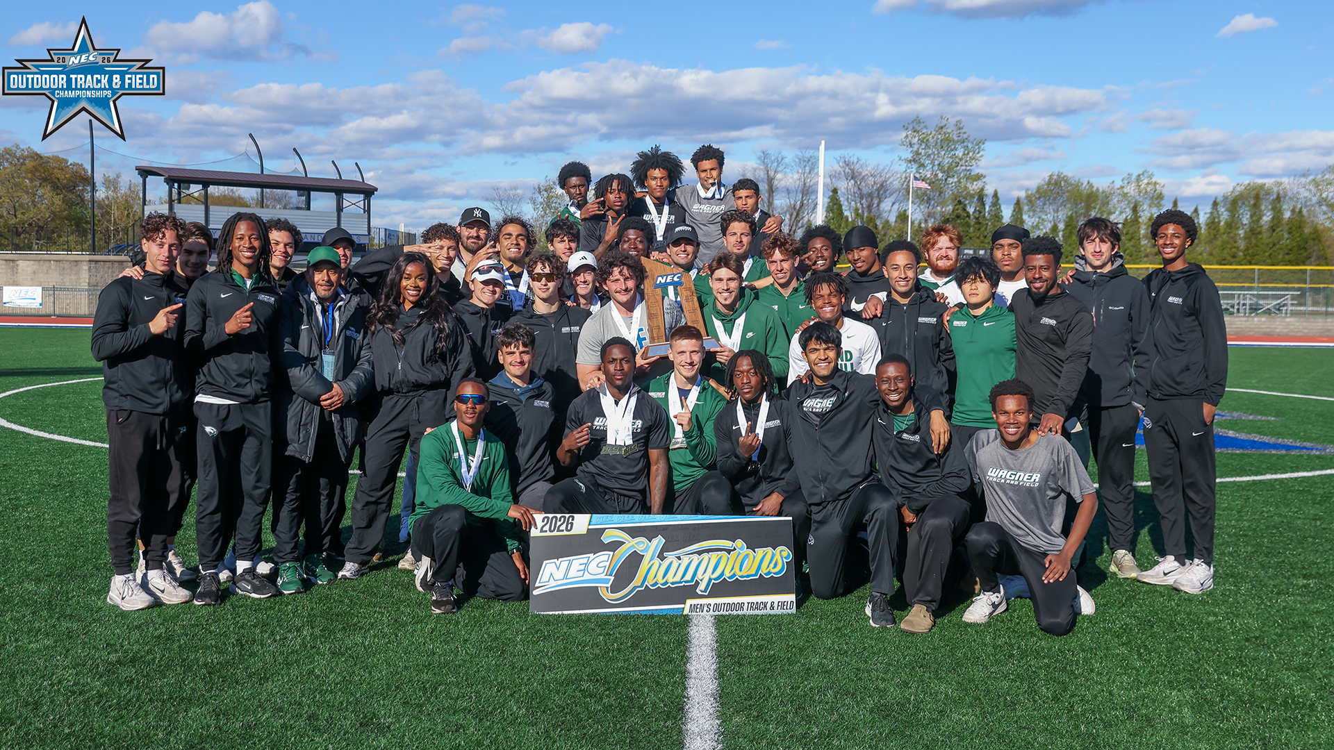 MT&F celebrates winning at the 2026 NEC Outdoor Championships