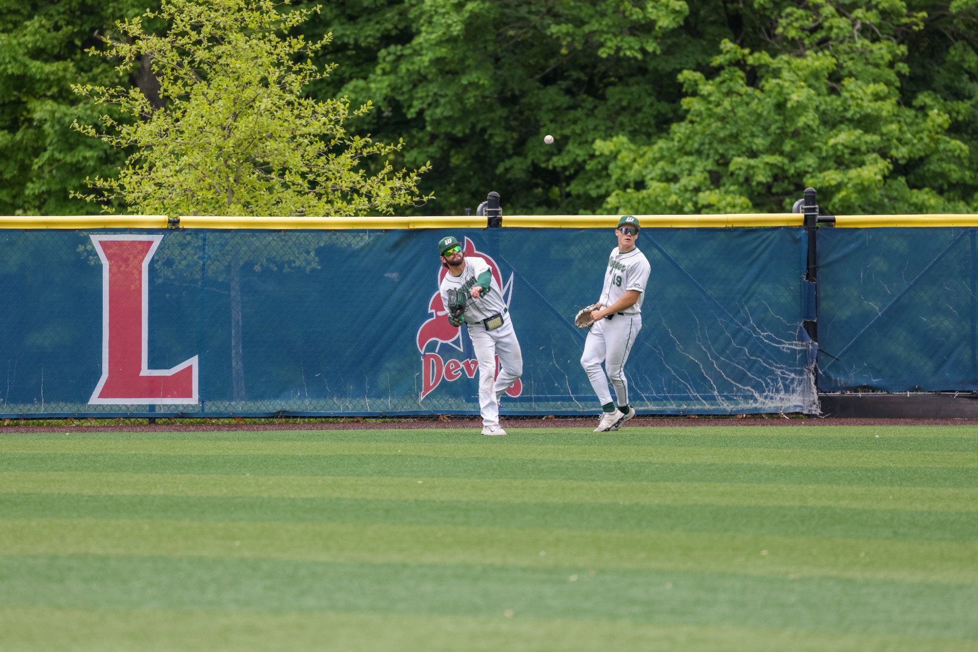 Lukas Torres makes a play in the outfield against Mercyhurst 5/14/26