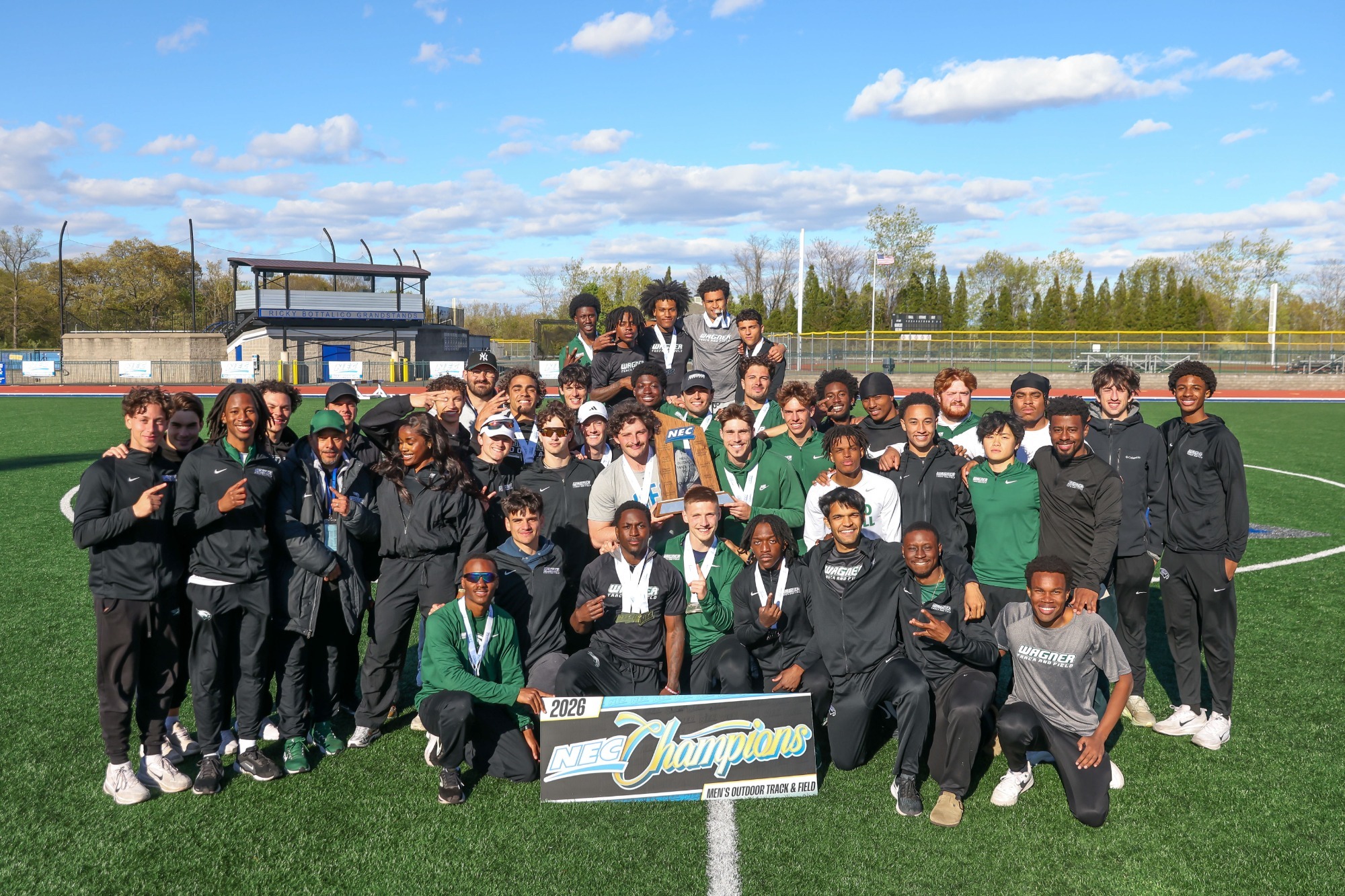 Wagner men's track & field wins the 2026 NEC Outdoor Championship