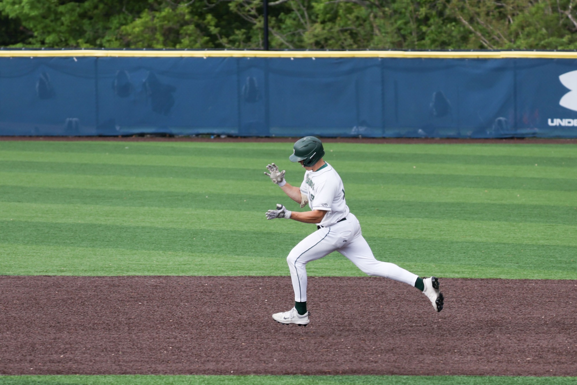 Evan McRae celebrates a home run against Coppin State 5/8/26