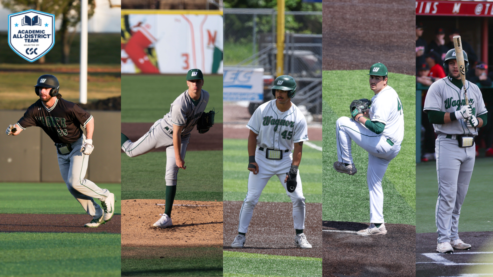 2026 Baseball CSC Academic All-Region - Torres, Trizuto, Roitman, Mennella, Tavarez