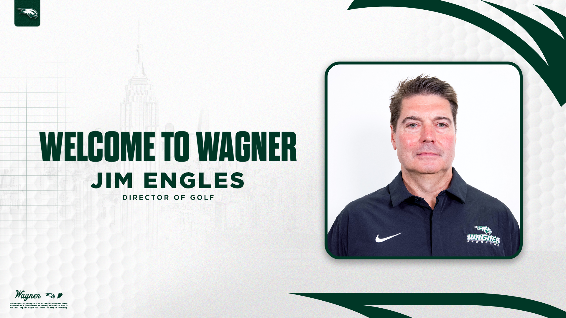 Welcome Jim Engles
