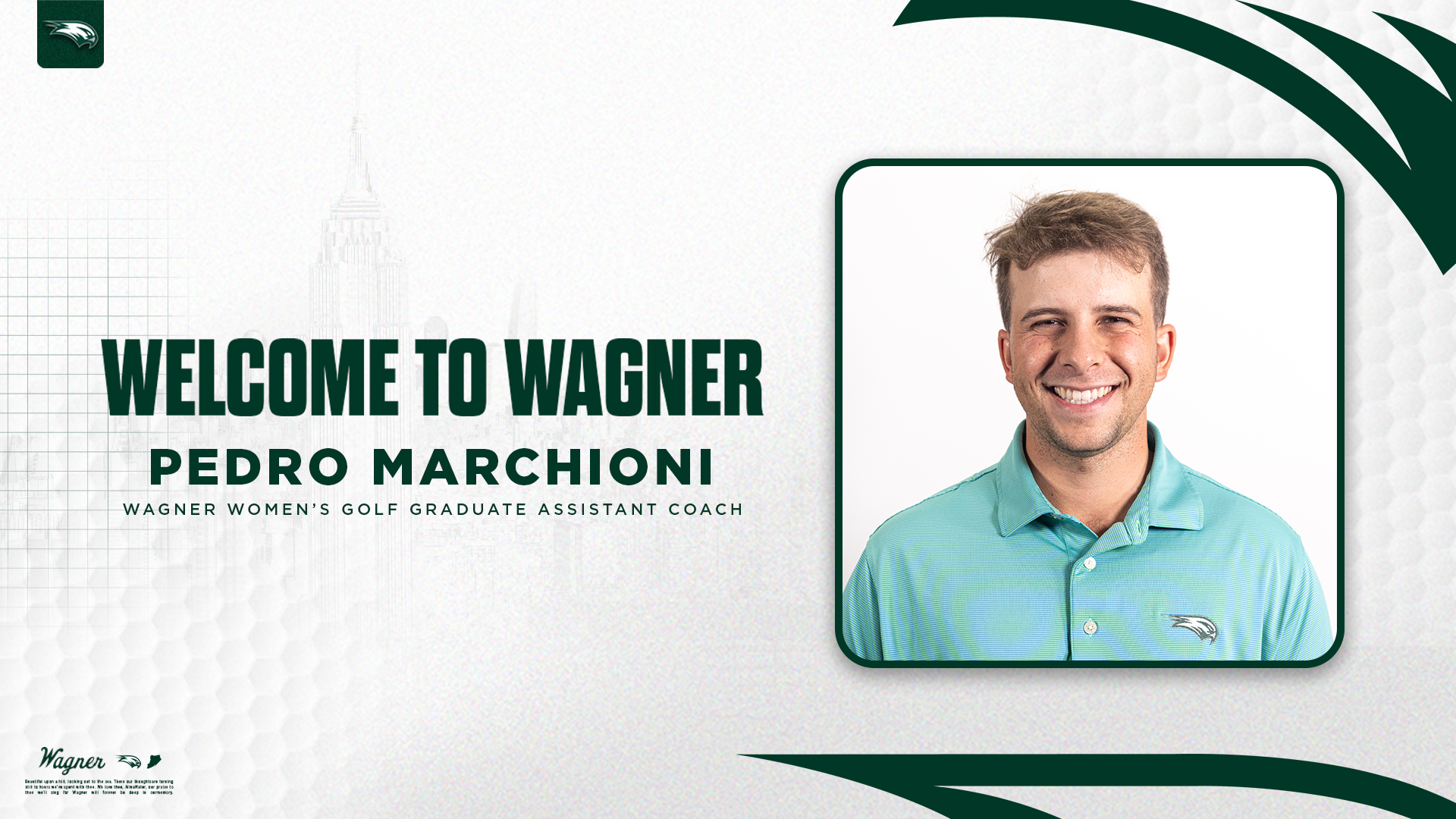  Pedro Marchioni - Named as Women's Golf Assistant Coach
